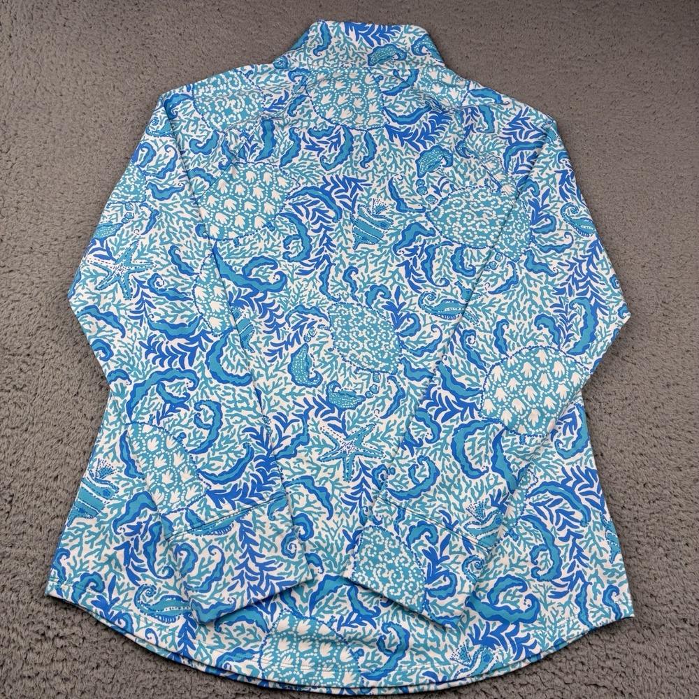 Lilly Pulitzer Skipper Popover Resort White Goombay Grooves UPF 50+ NWT - Picture 5 of 10